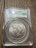 1927 peace dollar CAC Graded AU Details