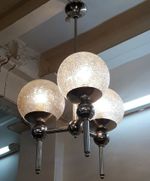 Elegant Nickel Brass Chandelier Hanging Ceiling Lamp Antique Living Room Decor