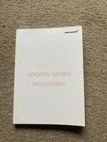McLaren Sports Series Genuine Service And Warranty Book Very Rare Fast Post