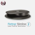 Flettner Slimline Low Profile Vent Van Roof Vent Rotary Wind Driven Air Ribbed