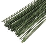 120 Pcs Florist Wire 0.3mm 30 Gauge Floral Flower Stem Wire, Dark Green
