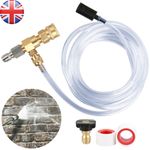 Chemical Injector Downstream With 9.8ft Tube Kit For Pressure Washer 5000PSI