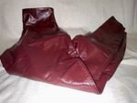 SPANX Burgundy Shiny Faux Leather Leggings Women’s Regular Size M