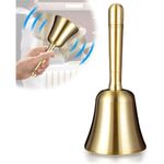 Loud Pure Copper Hand Bell Extra Loud Teacher Bell Solid Brass Calling Bell