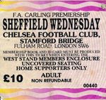 TICKET: Chelsea v Sheffield Wednesday 1990's