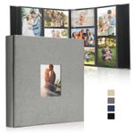 Photo Albums 6x4 Inch 1000 Pockets Slip In, Customizable Linen Cover Photo Album