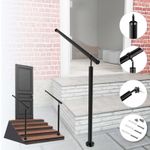 Adjustable Stainless steel handrail for stairs indoor and outdoor Black Silver