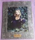 BUFFY THE VAMPIRE SLAYER:  LIMITED EDITION CHROMIUM PHOTO IN MOUNT FOR FRAMING