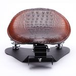 Motorcycle Crocodile Solo Seat Spring W/ Base For Harley Davidson Bobber Chopper