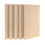 5Pcs Natural Basswood Wood Sheets ply Plate Board Woodworking Timber DIY Craft