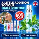 Oral Fresh Spray Mouth Freshener Bad Breath Treatment Litchi Peach Flavor