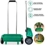 12L Fertiliser Spreader Grass Garden Lawn Soil Seed DIY Spreading Salt Grit Feed