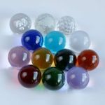 30mm Coloured Glass Marbles Assorted Vintage Classic Traditional Kids Toys Games