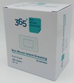 365 Non-Woven Island Dressing 5cm x 7.2cm – Box of 50 – Sterile Dressings
