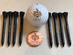 Trump International Links Collectible Logo Golf Ball + Rare Members Marker