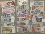 (New) Job Lot Of 30 Banknotes Foreign Currency Of The World NEW UNC Uncirculated