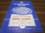PETERBOROUGH UNITED  v  ODENSE (denmark)  1961/2  FLOODLIGHT FRIENDLY MARCH 12th