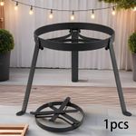 Cooking Campfire Tripod Sturdy Heavy Duty Foldable Open Fire Cooking Stand Iron
