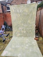 background-Sage Green Mottled Photography Backdrop - Hand-Painted Canvas Style