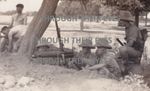 1930's Photo Border regiment soldiers Vickers machine gun India NWFT from album