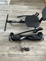 Hover-1 Drive Black Balance Board with go-kart attachment