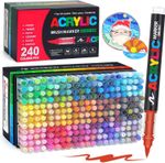 240 Colors Acrylic Paint Pens Set Marker Pen Markers Artist Rock Painting New