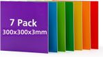 Rowood Rainbow Colored Plywood Sheets 300x300x3mm Plywood Board for DIY Craft