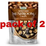 DJ&A Shiitake Mushroom Crisps Healthy Vegan Gluten Free Snack No MSG - Pack of 2