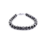 7 mm Black Diamond Unisex Bracelet 7.5 Inches Quality AAA Certified