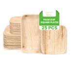 Palm Leaf Plates Biodegradable Natural Party Catering Square Green Leaf Plates
