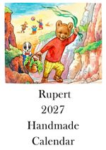 Handmade Rupert Bear 2027 Calendar – A4 Month to view - Collectors Gift -Vintage