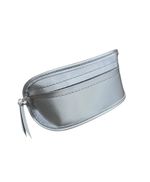 CHRISTIAN DIOR SILVER ZIPPER AUTHENTIC SUNGLASSES EYEGLASSES ZIPPER CASE NOS