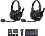SYNCO XTALK XMAX2 Wireless Intercom Headset Dual Ear Communication System 2pcs