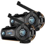 2Pcs FX8 Pro Motorcycle Bluetooth Headset 10 Riders Group Helmet Intercom 2000m