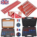 28/44/50 Inch & Metric Set Nut and Bolt Thread Checker Identifier Thread Gauges