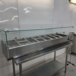 Prep Fridge Countertop 8 x 1/3 GN Chilled Commercial Catering Pizza Sandwich ...