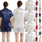 UK Personalized Women Pyjamas Pjs Wedding Bridesmaid Party Sleepwear Pajamas Set