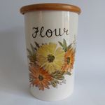 Vintage 1960s Fieldings Crown Devon  Large Vintage Storage Jar Canister Flour