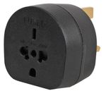 US USA to UK 3 Pin Plug Adaptor US Travel Mains Adapter UK Visitor Black