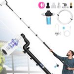 LyriFine 20ft Electric Solar Panel Cleaning Brush Water Fed Pole 2 Speed Kit