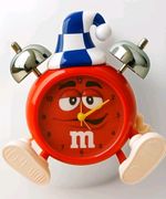 Mnms by mars Alarm Clock Red. Retro advertising merch novelty 14cm