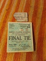 1946 FA Cup Final Ticket: Derby County v Charlton Athletic (4 - 1)  RARE