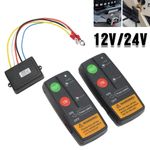 Wireless Winch Remote Control Kit 12V 24V Heavy Duty for Recovery Truck ATV 4x4