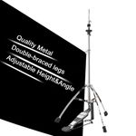 Double Braced Hi-Hat Cymbal Stand Adjustable with 30cm Direct Pull Foot Pedal