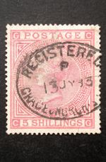 Queen Victoria GB 5/ SG.134 Pl.4 Used CDs Grace Church St.Well Centered Good VF