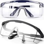 Safety Glasses Clear Anti-Fog & Anti-Scratch Eye Protection Work/Lab Goggles UK