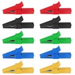 10pcs Alligator Clips Plugs 220V 30A Insulated Full Protective Crocodile Clips E