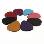 Leather Guitar Picks X20 Various Colours Bass Ukulele Plectrum Genuine Leather