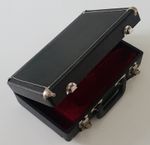 Clarinet Hard Wood Case - Black with Plush Lining - Empty Case for Bb Clarinet -