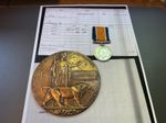 WW1 Memorial Plaque & BWM. 204649 Pte Patrick Reilly. 6th Bn Seaforths